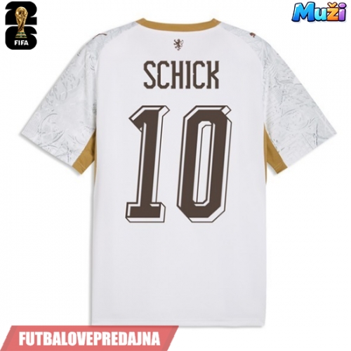 Lacne Muži Futbalové dres Česká republika Patrik Schick #10 MS 2026 Krátky Rukáv - Preč